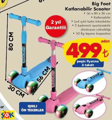 BİG FOOT KATLANABİLİR SCOOTER